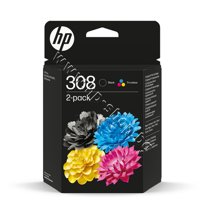 6L6S6UE ������ HP 308 combo 2-pack, 4 �����