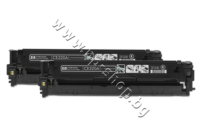 CE320AD Тонер HP 128A за CM1415/CP1525 2-pack, Black (2x2K)