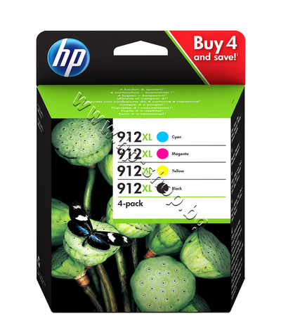 3YP34AE  HP 912XL combo 4-pack, 4 