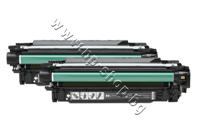 CE250XD Тонер HP 504X за CP3525/CM3530 2-pack, Black (2x10.5K)