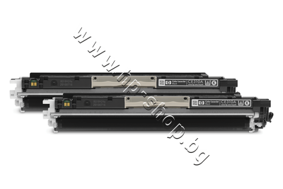 CE310AD Тонер HP 126A за CP1025/M175/M275 2-pack, Black (2x1.2K)