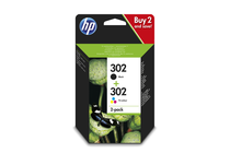 Мастила и глави за мастиленоструйни принтери » Касета HP 302 combo 2-pack, 4 цвята